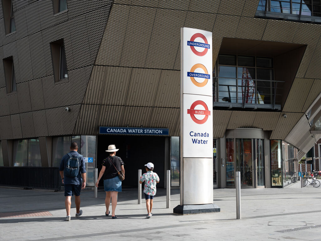 Canada Water Station Entrance family