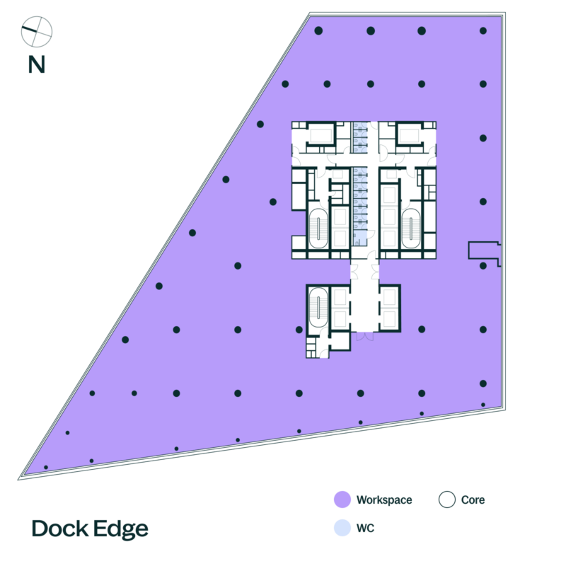 One Dockside Canada Water Floorplan - office floor