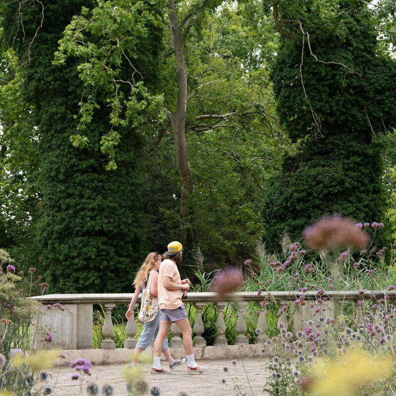 Southwark Park Canada Water people walking