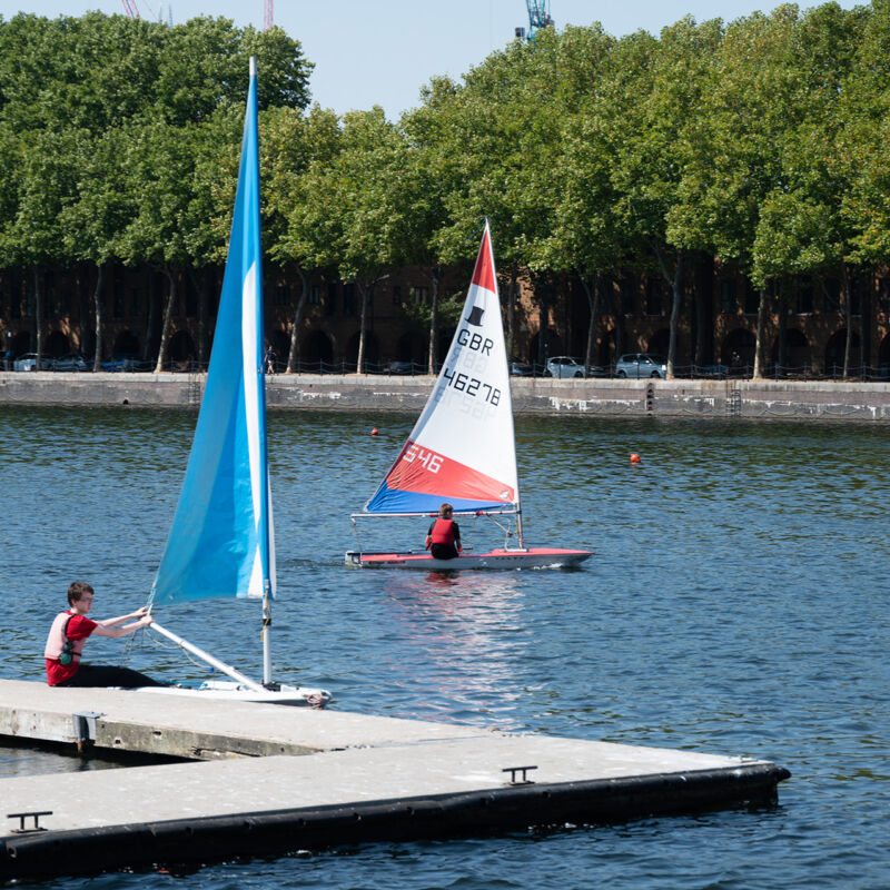 Sailing on Surrey Dock, Canada Water