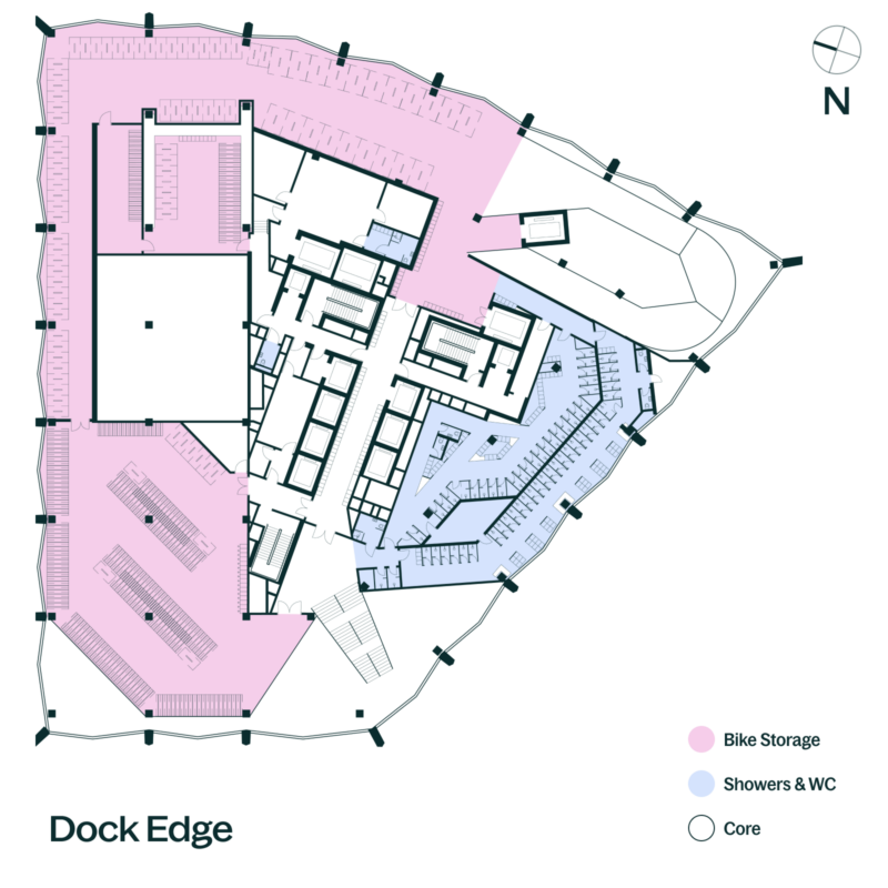 Two Dockside Canada Water floorplan mezzanine