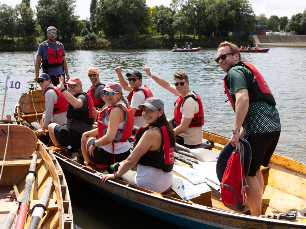 Oarsome Rowing Challenge 2024 on the river thames