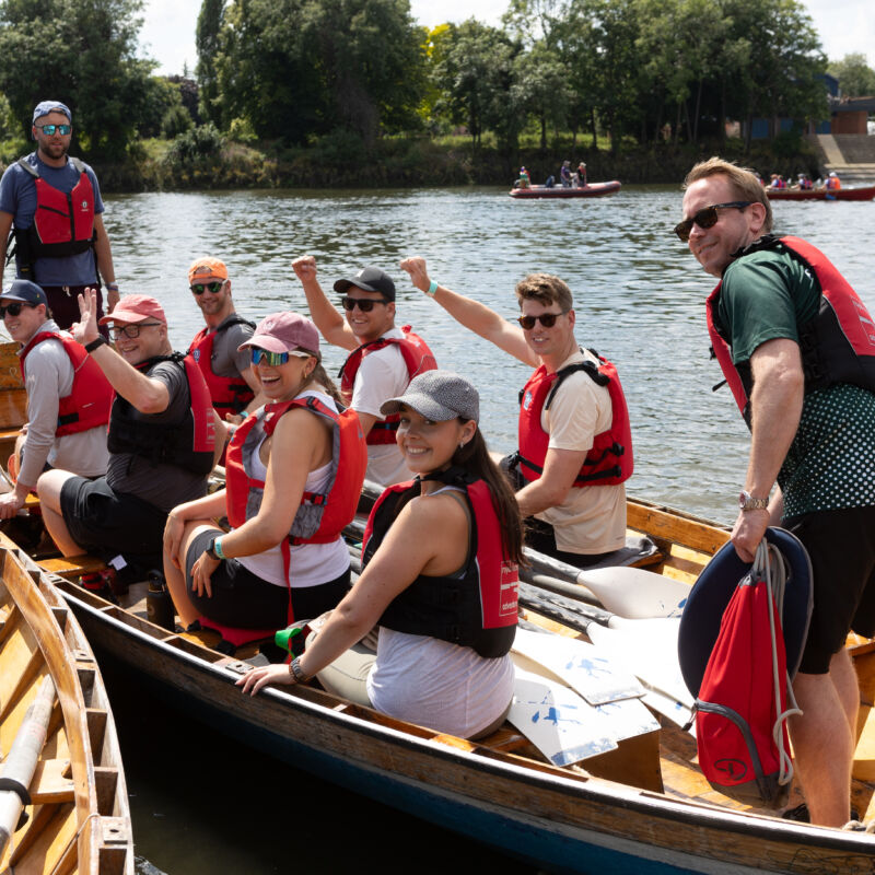 Oarsome Rowing Challenge 2024 on the river thames