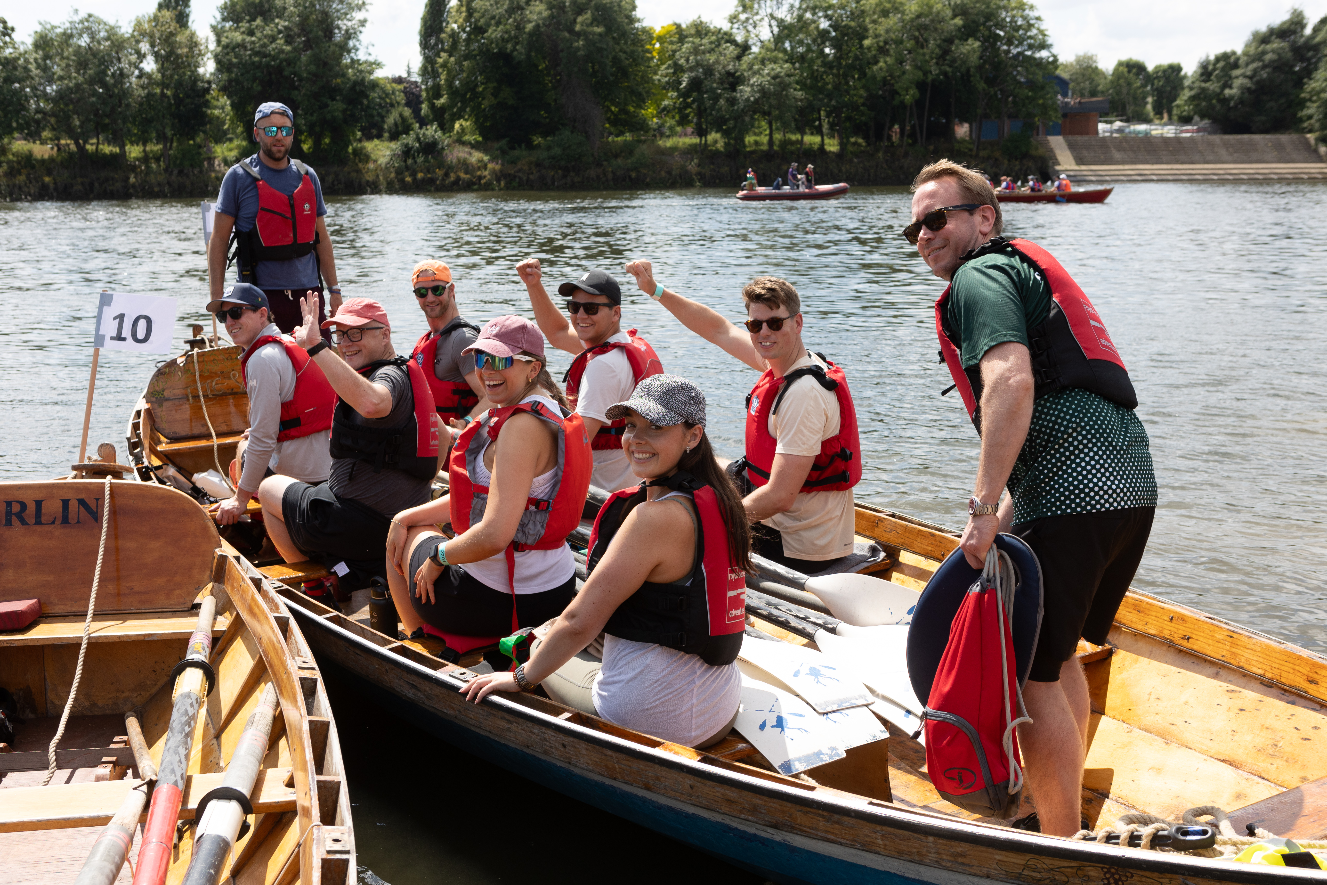 Oarsome Rowing Challenge 2024 on the river thames