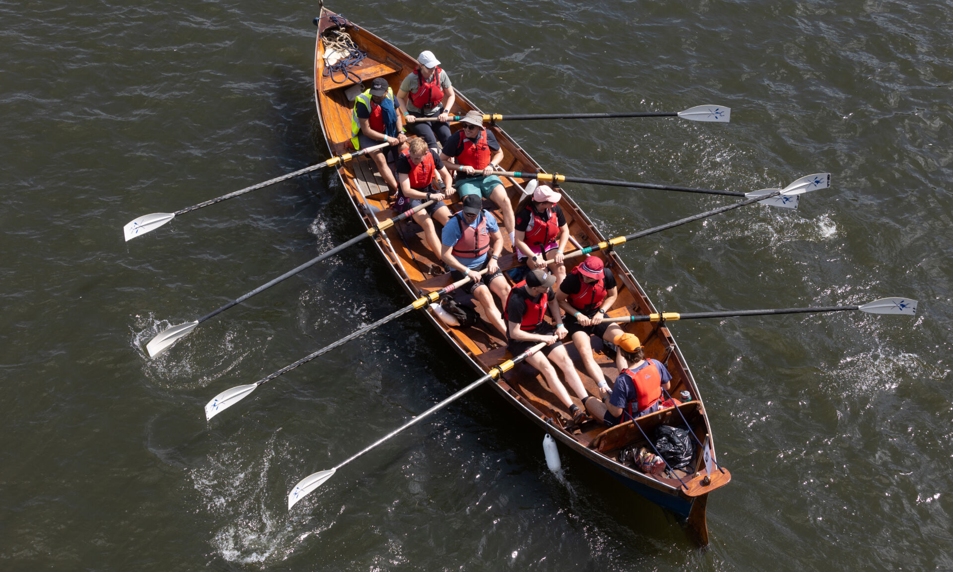 Oarsome Rowing Challenge 2024 on the river thames