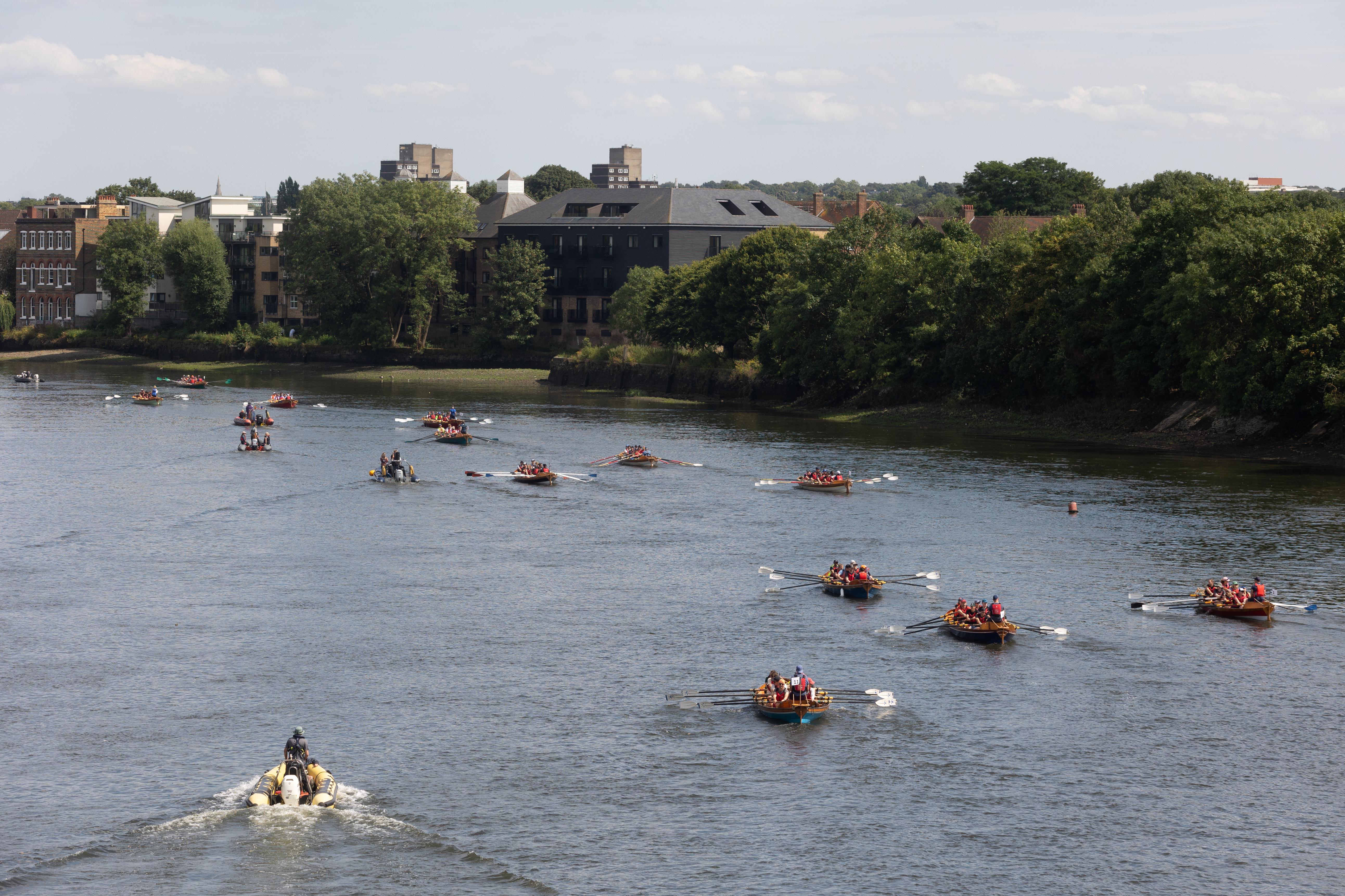 Oarsome Rowing Challenge 2024 on the river thames
